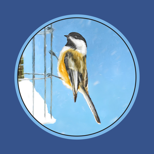 Chickadee on Feeder by Alpen Designs