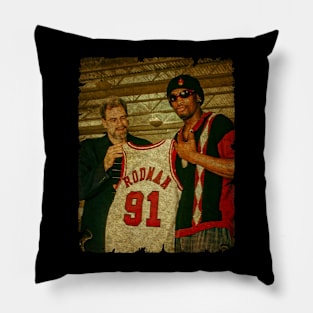 Dennis Rodman The First Join to Chicago Bulls Pillow