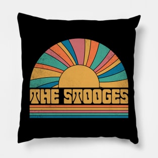 Graphic Stooges Name Distressed Birthday Vintage Style Pillow
