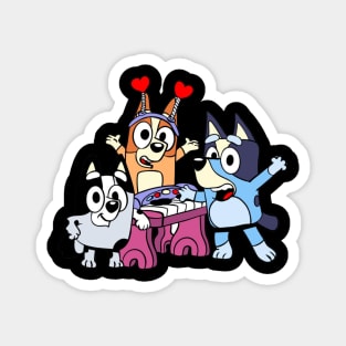 happy bluey Magnet