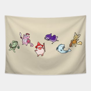 Cute Fantasy RPG Animals Tapestry