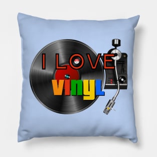 I LOVE VINYL Pillow