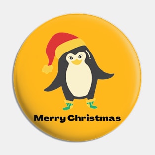 Merry Christmas - Penguin Pin