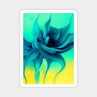 Blue Flower Magnet