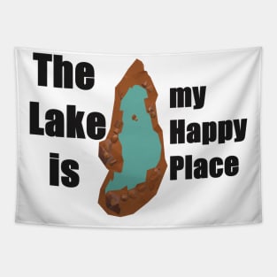 The Lake is my Happy Place Tapestry