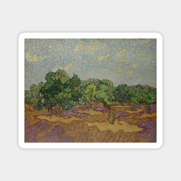 Olive Trees Magnet by Art Smart