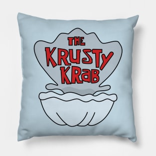 Krusty Krab Logo Pillow