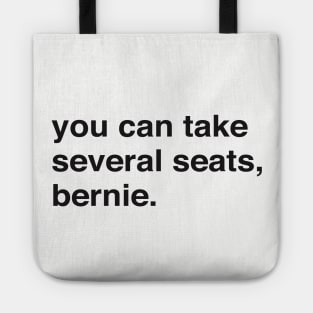 you can take several seats, bernie. Harris, Butigieg, Booker, there's so many great candidates and yet Bernie and his Bros are there again. Tote