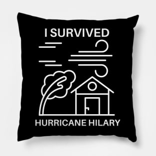 I Survived Hurricane Hilary Pillow