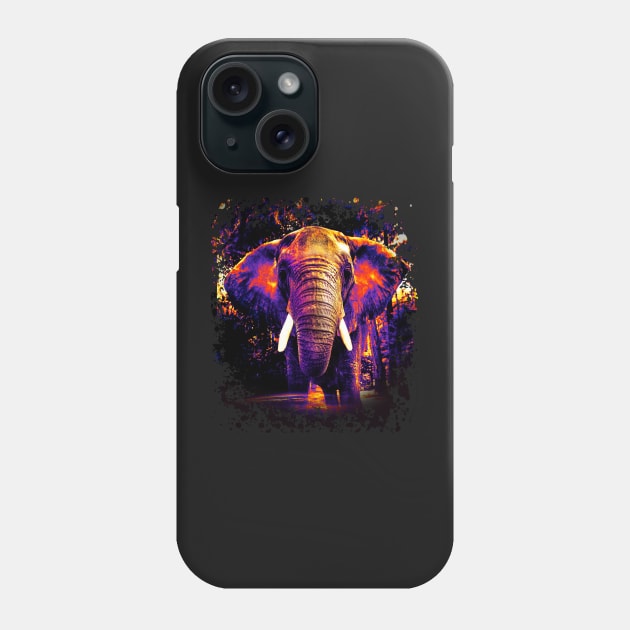 Power Elephant - Your rainbow animal guide Phone Case by Cimbart