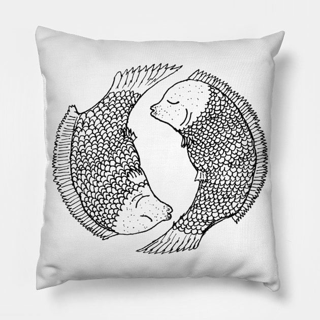 Fishes Pillow by wanungara