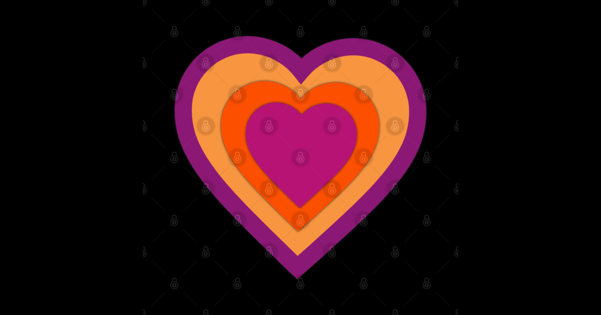 groovy heart pattern - Groovy Heart - Sticker | TeePublic