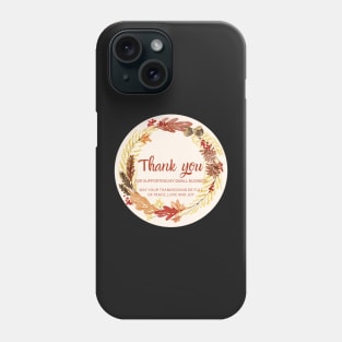 ThanksGiving - Thank You for supporting my small business Sticker 04 Phone Case