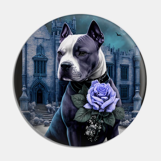 Gothic Amstaff Pin by Enchanted Reverie