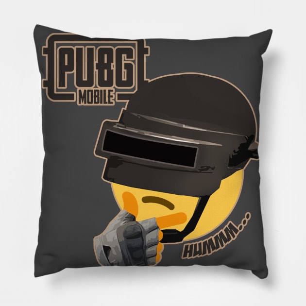 Thinking Face Emoji Pubg Pillow by UMM