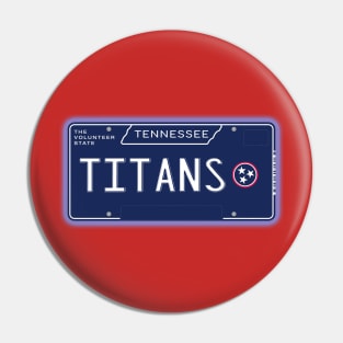 TN License Plate- TITANS Pin