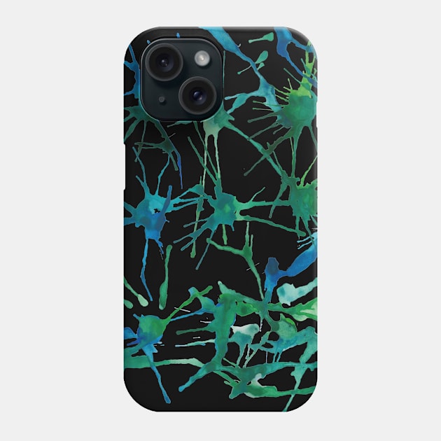 Ocean Splash Doodle Phone Case by Red Wolf