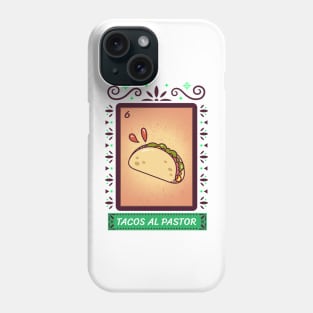 Tacos al pastor Mexican food Phone Case