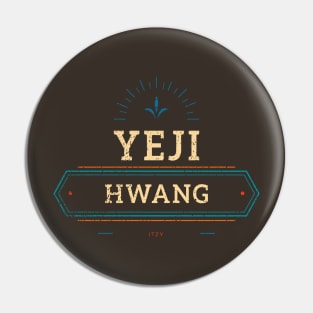 ITZY Hwang Yeji retro grunge typography Pin