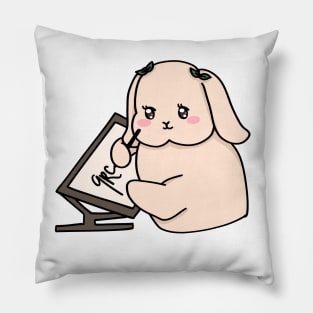 Bunny Digital Artist Pillow