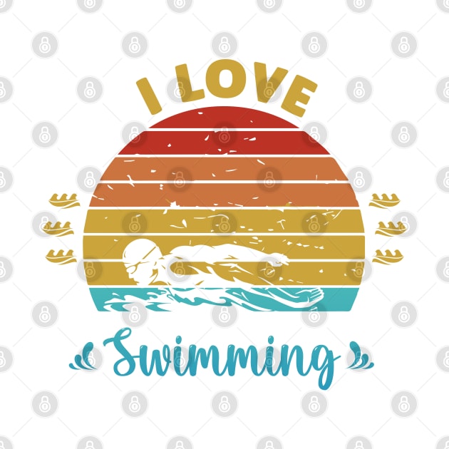 I love swimming by Swimarts