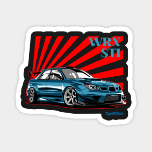 WRX sti illustration vector art Magnet