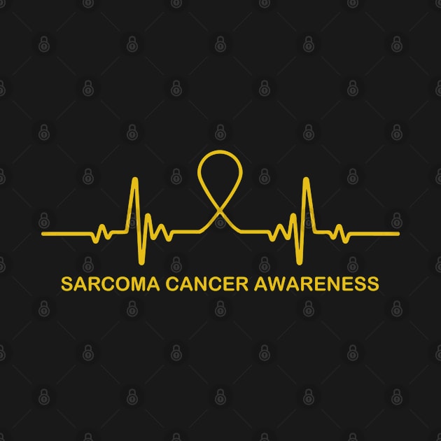 Sarcoma Cancer Awareness Heartbeat - In This Family We Fight Together by BoongMie