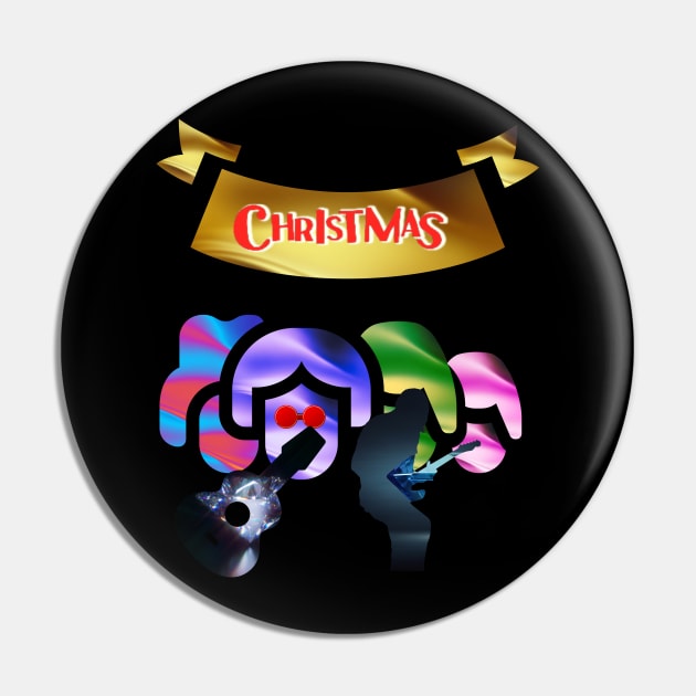 Rocking into Christmas Pin by Tee Trendz