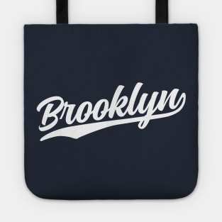 Brooklyn Cursive (White) Tote