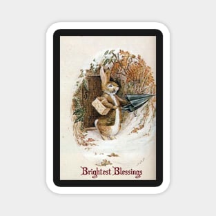 Christmas Rabbit - Beatrix Potter Magnet