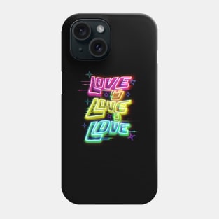 Love is love - futuristic design Phone Case
