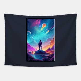 Astronaut Aesthetic Art Design | Astronaut Anime SciFi Design | Astronaut Space Art Tapestry