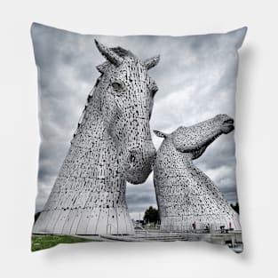 The Kelpies at The Helix, Falkirk, Scotland Pillow