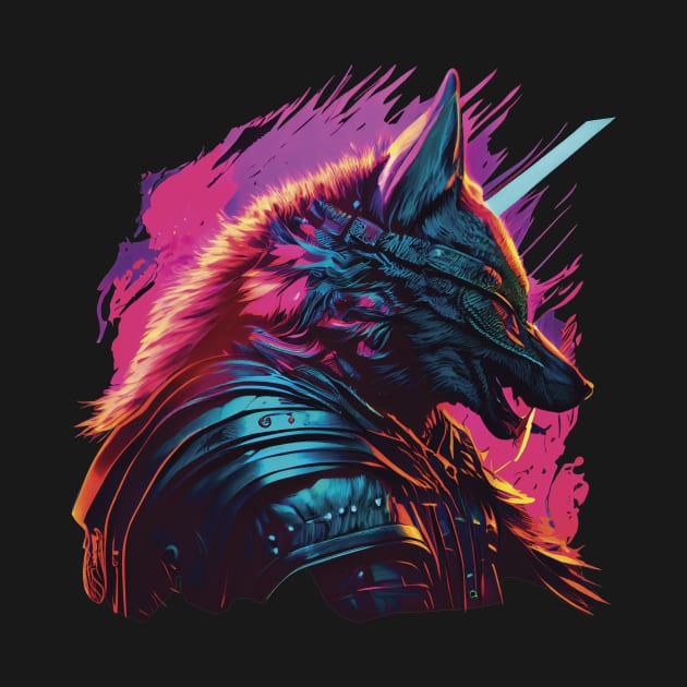 Samurai wolf by GreenMary Design