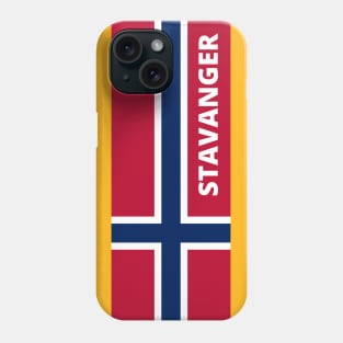 Stavanger City in Norwegian Flag Phone Case