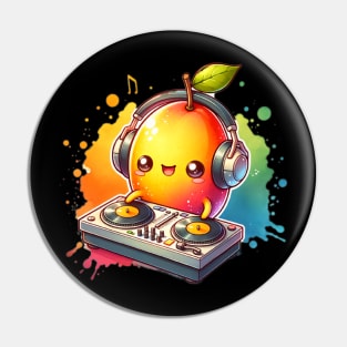 Cute Kawaii Mango DJ Pin