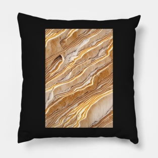 Travertine Stone Pattern Texture #2 Pillow