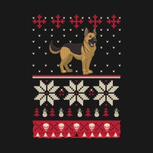 German Shepherd And Christmas T-Shirt