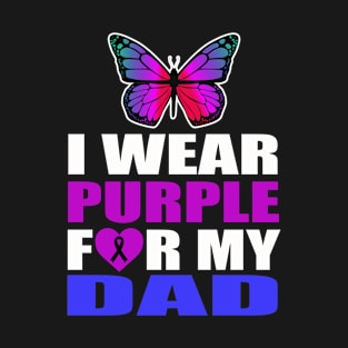 I Wear Purple For My Sister Epilepsy Awareness T-Shirt