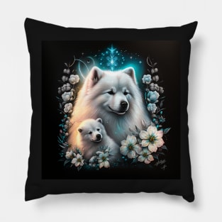 Samoyed Family Pillow