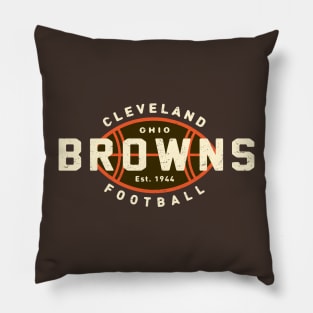 Cleveland Browns Vintage 1 by Buck Tee Pillow