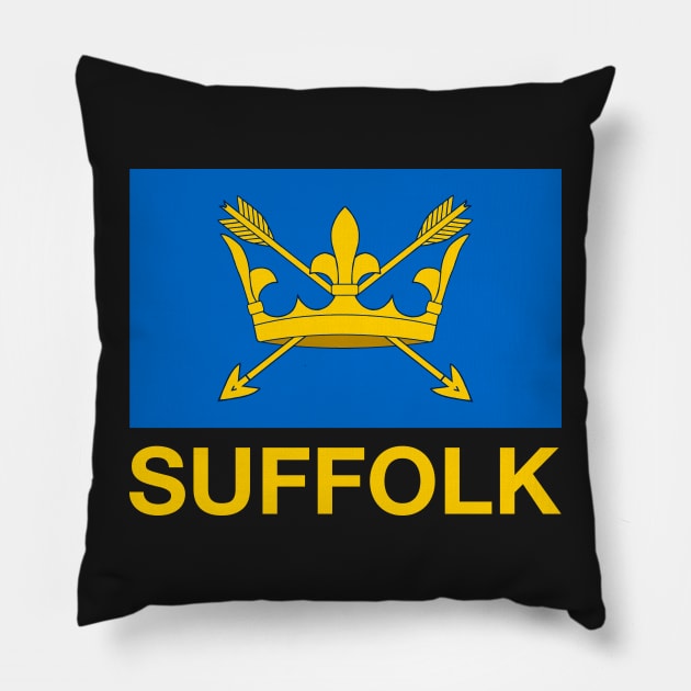 Suffolk County Flag Pillow by CityNoir