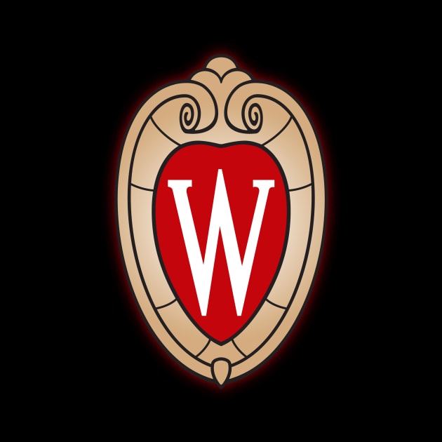 W letter graphic wisconsin madison by dycklenn