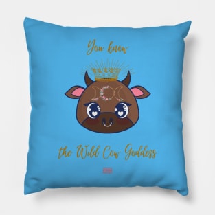 Wild Cow Goddess Pillow