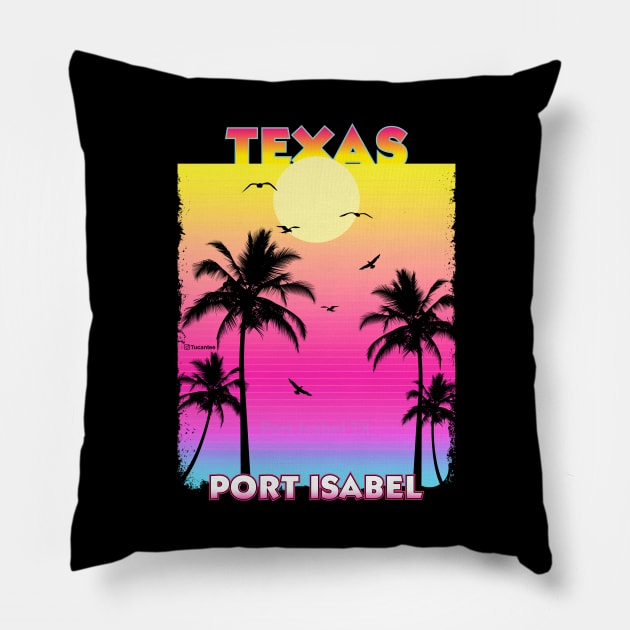 port isabel Texas TX Pillow by SunsetParadise