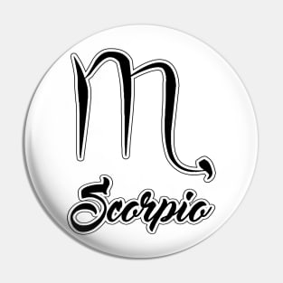 Scorpio Zodiac Design Pin