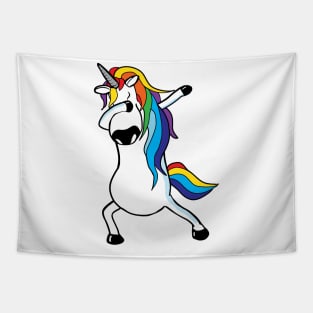 Yet Another Dabbing Unicorn Dancing Tapestry