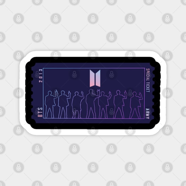 BTS Special Ticket Magnet by CutieFox