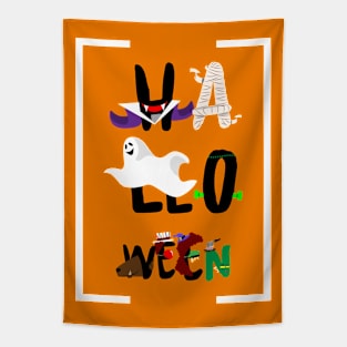 Typography Design for Halloween Tapestry