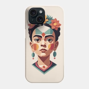 Frida's Childhood Palette: Colorful Illustration Phone Case